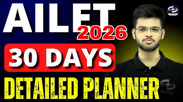 AILET 2026 30 Days Preparation | AILET 2026 Detailed Strategy | Abhyuday Pandey