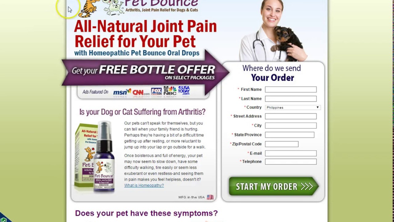 Pet Relief Pet Bounce Review 2017 AllNatural Joint Pain Relief