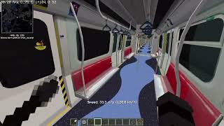 Sunny Express train trip from St. Elizabeth's to Sunnyside Plaza in Minecraft screenshot 1