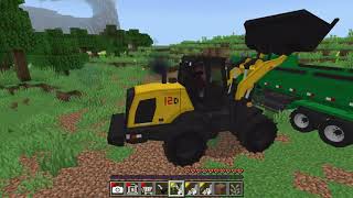 Wheel loader in Minecraft bedrock 😮😯!!