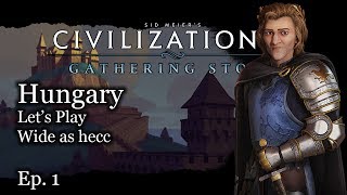 #1 Let's Play Civ 6 Hungary - Matthias Corvinus - Civilization VI Gathering Storm