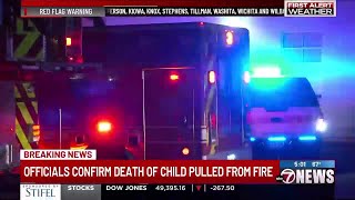 Child dies from injuries in Lawton structure fire