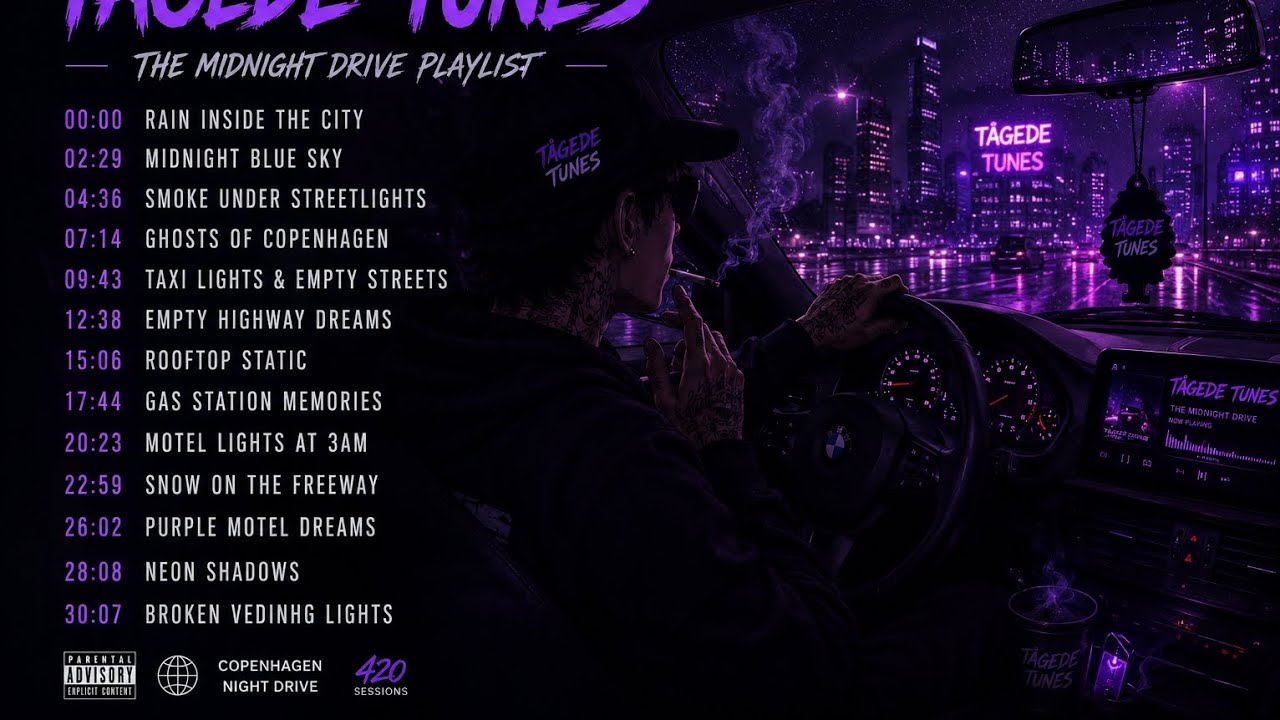 🚘 420 Night Drive Music | Emotional Cloud Rap • Neon Rain