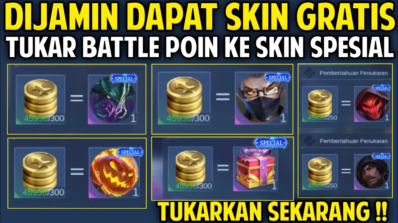 DIJAMIN DAPAT SKIN GRATIS ! EVENT BARU MODAL NUKERIN BATTLE POIN DAPAT SKIN SPESIAL PERMANEN