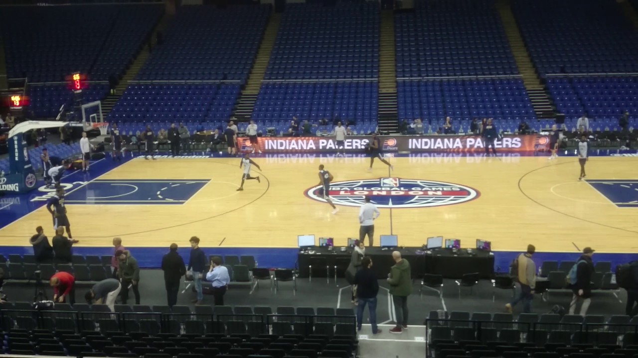 11.01.2017 NBA GLOBAL GAMES O2 ARENA LONDON TRANING INDIANA PACERS ONE ...