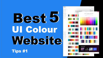 Best 5 colors Website  For Your UI UX Design - Don