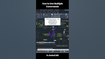 How to Use Multiple Commands in AutoCAD #shorts