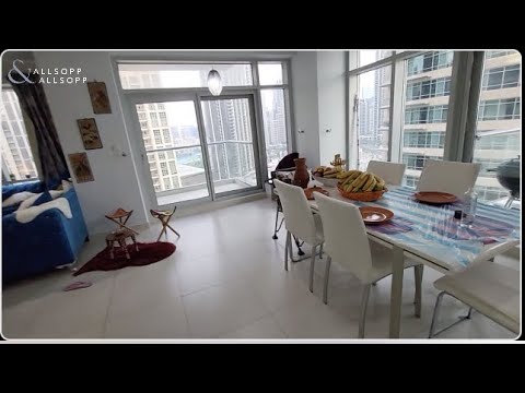 Large 2-BR with two balconies overlooking Burj Khalifa in Downtown Dubai