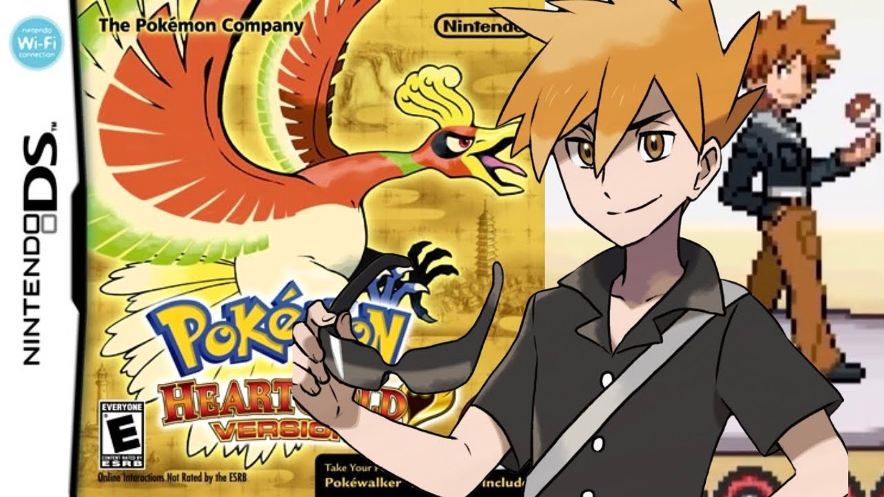 Pokemon HeartGold - Gym Leader Blue (Viridian City Gym Battle) Nintendo DS