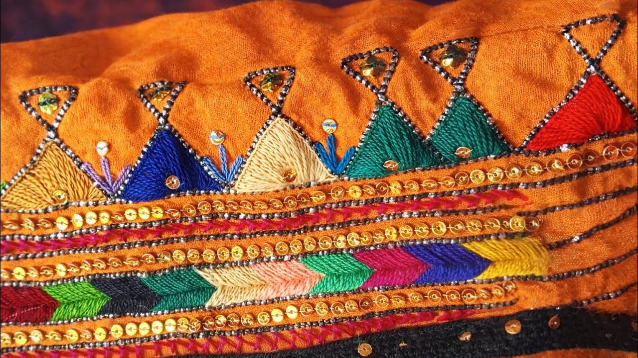 Beautiful Hand Embroidery Dress Design | Easy & Simple Embroidery