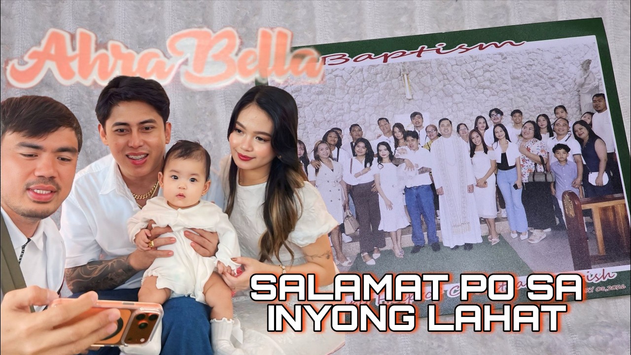 MARAMING SALAMAT PO PARENG TECHRAM AT SA LAHAT NG PUMUNTA SA BINYAG NI BABY AHRA