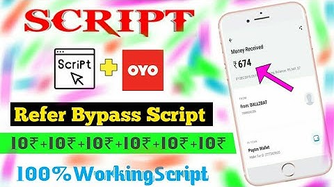😱 Oyo rooms Refer Bypass Script !! 100% Working Script !! UR-TRICKER