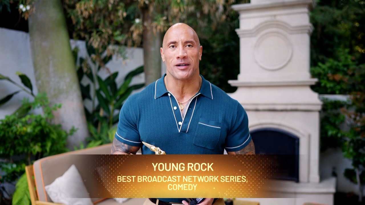 Young Rock: Dwayne Johnson, Nahnatchka Khan and Jeff Chiang Acceptance Speech | 2021 HCA TV Awards