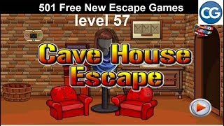 [Walkthrough] 501 Free New Escape Games level 57 - Cave House Escape - Complete Game screenshot 4