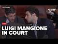 Playback of Luigi Mangione in court