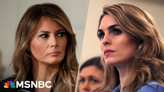 See Melania Trump’s former press secretary react to Hope Hicks’ bombshell testimony Resimi