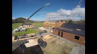 Exposed trusses Main House.