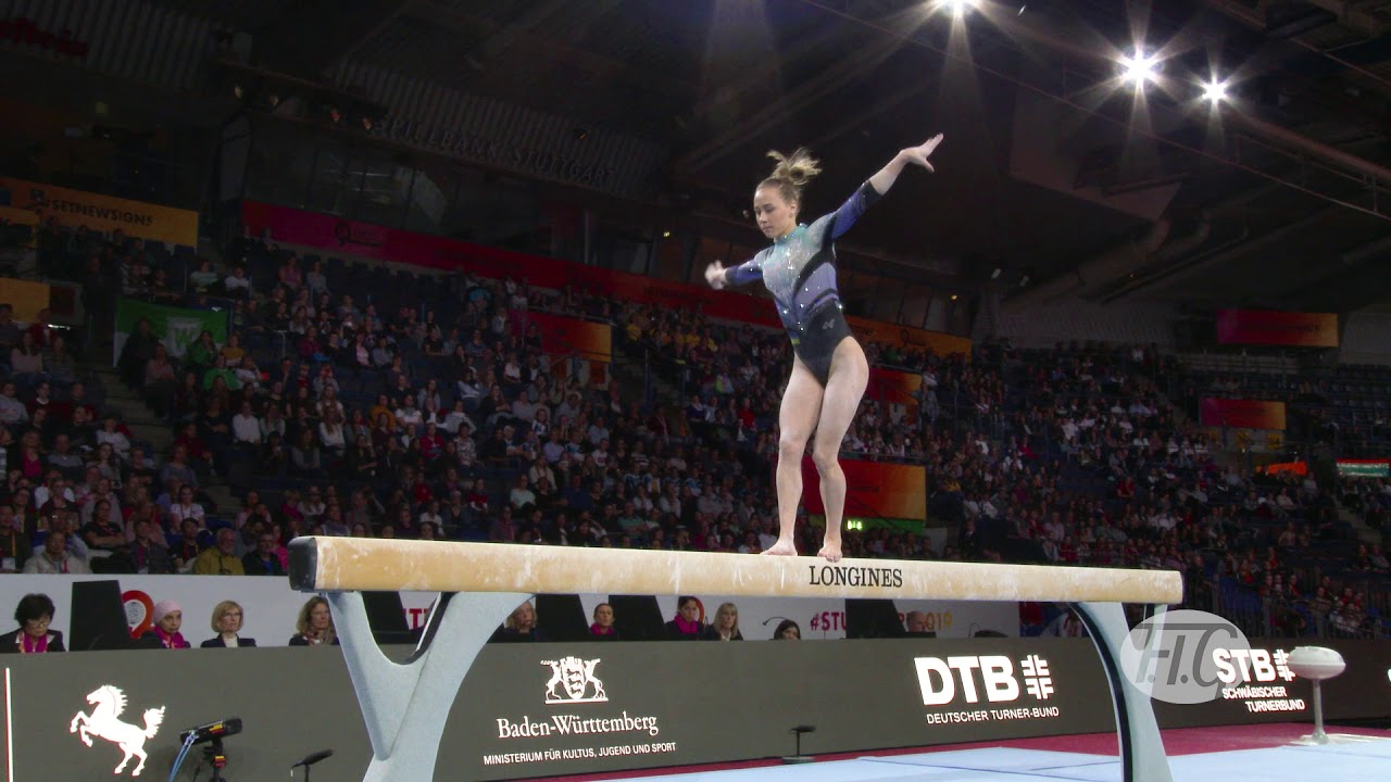 all around cooling 2019 Artistic Worlds, Stuttgart (GER) – Diana VARINSKA (UKR), Qualifications Beam.