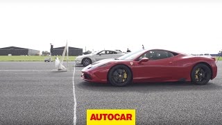 Three great supercars, and one quarter-mile drag strip. who will win?
subscribe to autocar now: http://smarturl.it/autocar we pitch a
mclaren 650s against ...