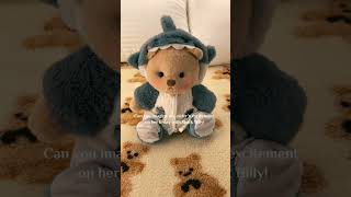 What outfit do you want your teddy bear to wear on your birthday? 🎉#getahug #cute #unboxing #gift