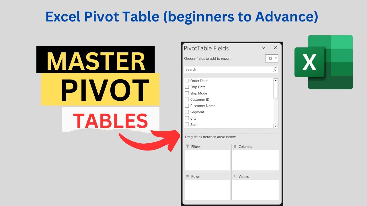 How to create Pivot Table in Microsoft Excel | Pivot Table in Excel ...