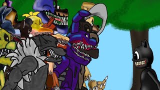 Fnaf demented vs twisted vs cartoon cat dc2 animation