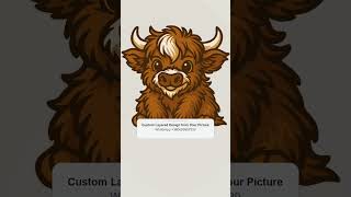 Layered Highland Cow Laser Cut File Idea | SVG DXF