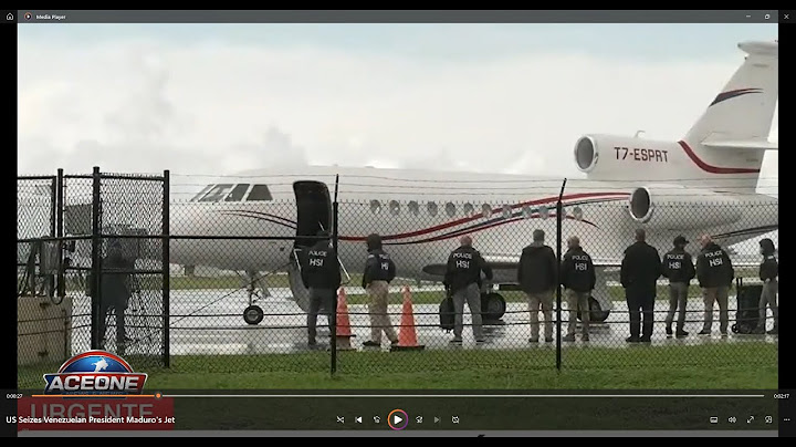 US Seizes Venezuelan President Maduro's Jet