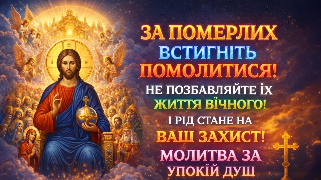28 лютого ЗА ПОМЕРЛИХ МОЛІТЬ! НЕ ПОЗБАВЛЯЙТЕ ЇХ ЖИТТЯ ВІЧНОГО! Сильна молитва за упокій душ