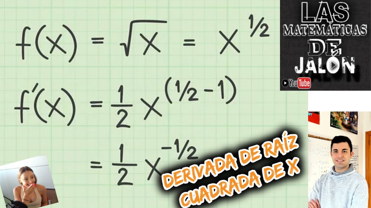 ⭐ Derivada de raíz cuadrada de x ⭐ - YouTube