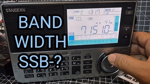 Sangean ATS-909X2 , SSB Bandwidth ?