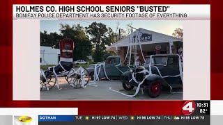 Holmes County High School seniors "busted" after TP prank Wealth