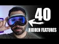 40 Hidden Apple Vision Pro Tips &amp; Tricks | YOU HAD NO IDEA EXISTED!!!