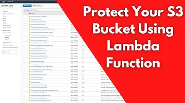Trigger a Python Lambda Function to Protect your S3 Bucket
