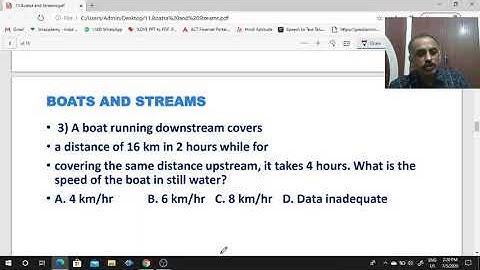 Boats and Streams  for ICET by Banda Ravipal Reddy