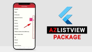 Flutter A To Z ListView - An Alphabetical Scroll List