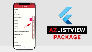 Flutter A To Z ListView - An Alphabetical Scroll List