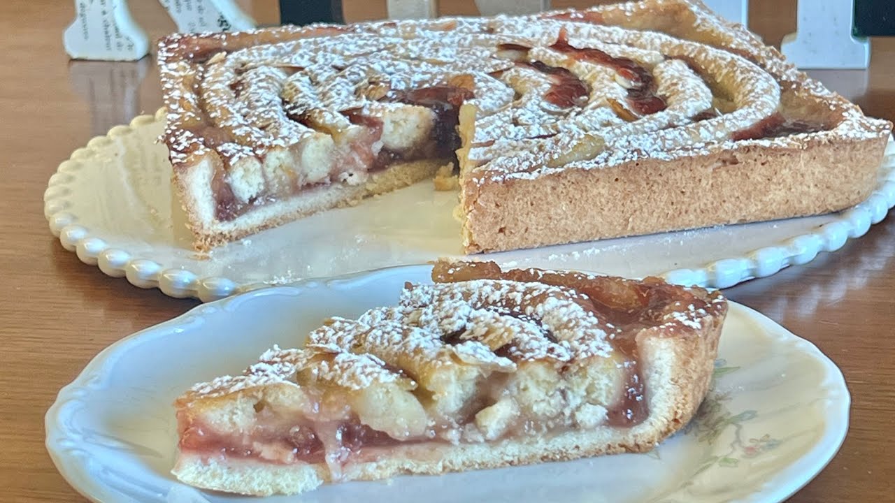 Crostata golosa di stagione cremosa e friabile con crema alle mele e frutti di bosco🔝di Oggicucinada