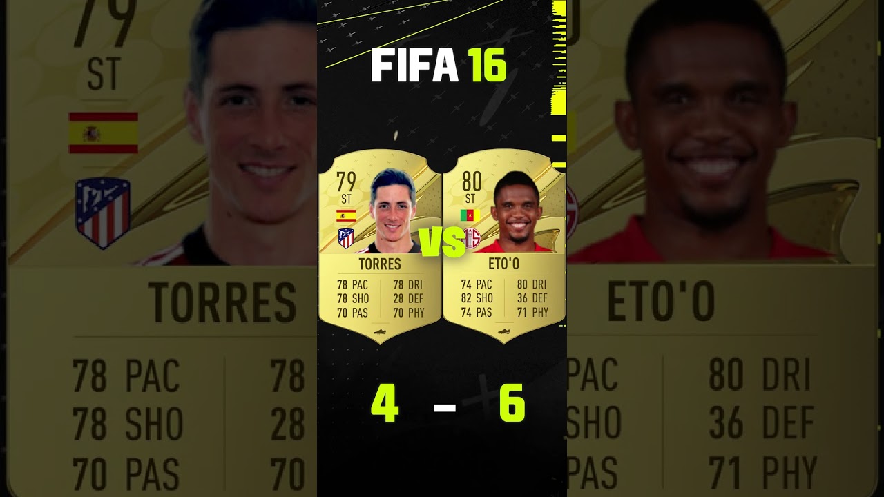 Torres VS Eto'o FIFA EVOLUTION🔥 