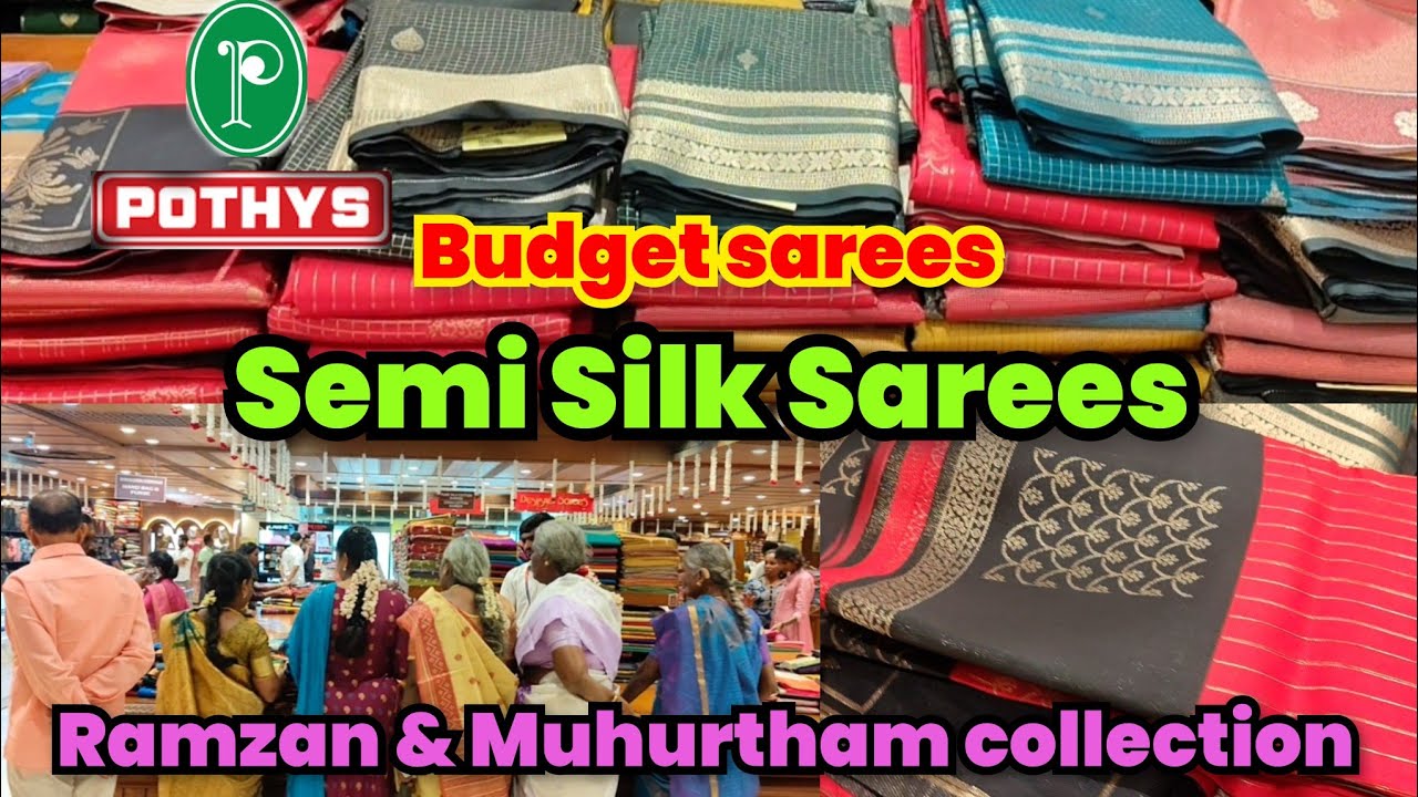Semi Silk Sarees.. budget sarees.. Ramzan & Muhurtham collection 