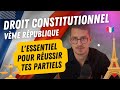 Cours de droit constitutionnel vme rpublique   principales notions  connatre