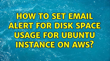 How to set email alert for disk space usage for ubuntu instance on AWS?