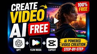 How to Create Viral AI Videos FREE Using ChatGPT + Flow Music + CapCut