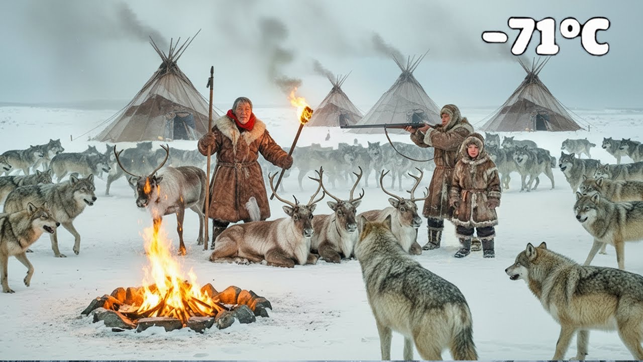 1,000 Wolves Survival Life Of Yakutian People Protecting Reindeer  Arctic Life