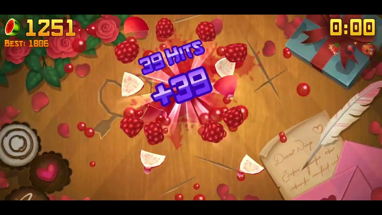 ♥️Happy Valentine's Day Of Fruit Ninja Game♥️