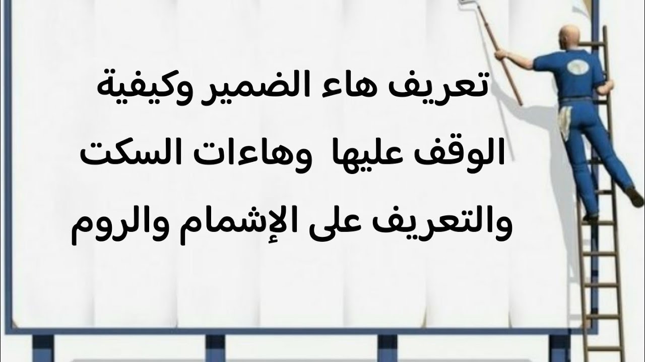 تعريف هاء الضمير وكيفية الوقف عليها وهاءات السكت والتعريف بالروم والاشمام@2024