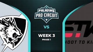 PPC 2020: (NA) Week 3 - FlashpointGG NA vs. Shoot To Kill
PPC 2020: (NA) Week 3 - FlashpointGG NA vs. Shoot To Kill
(Thursday, April 2nd, 2020)
See description below for match info and individual game times.
Game 1: PNB: 1:20 - Game Start 4:15
Game 2: PNB: 15:55 - Game Start: 18:30
Game 3: PNB: 29:00 - Game Start: 31:40
Teams in this match: FlashpointGG NA, Shoot To Kill
Players in this match: doesupz, Invocal, randomnoobtv, RuBBu, Vex30, ballersteve, Ghogert, Poison1999, rKuhl, WaduKekington
Characters Played in Game 1: Bomb King, Viktor, Vivian, Barik, Io, Furia, Strix, Khan, Terminus, Cassie
Characters Played in Game 2: Androxus, Strix, Furia, Ruckus, Barik, Khan, Bomb King, Ying, Io, Buck
Characters Played in Game 3: Bomb King, Furia, Ying, Buck, Terminus, Cassie, Khan, Viktor, Jenos, Moji
Follow us for updates!
http://facebook.com/paladinsgame
http://twitter.com/paladinsgame
Enter a fantasy world of ancient technology in Paladins, a team-based shooter with strategy elements and deep character customization. Through a unique collectible card system, players can amplify and augment a character’s core set of abilities to play exactly how they want to play. Paladins is a free-to-play, class-based first person shooter from Hi-Rez Studios. Paladins is currently available on PC, Mac, Xbox One, Playstation 4, and Nintendo Switch. Learn more at www.paladins.com! PPC 2020: (NA) Week 3 - FlashpointGG NA vs. Shoot To Kill