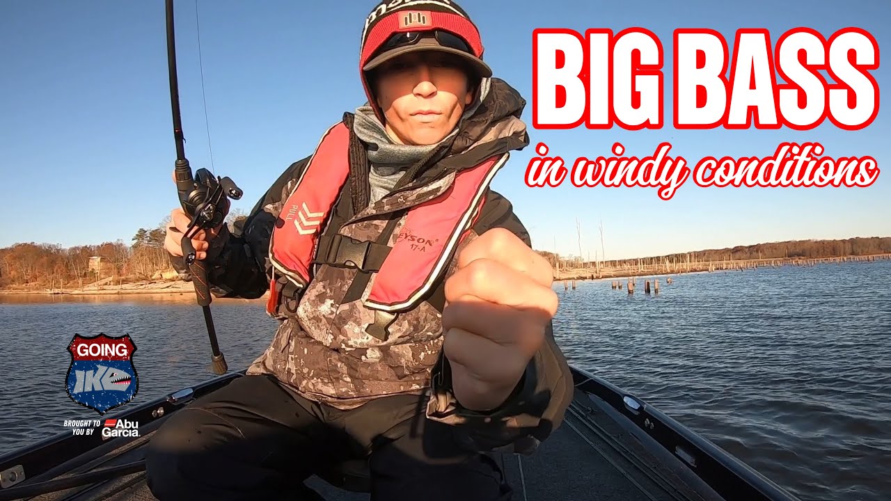 BIG Bass in BIG Winds! TEAM Tournament with my Son!