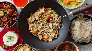 Chinese Food Set with Asian Style Food Concept Composition - Stock Video - Envato Elements