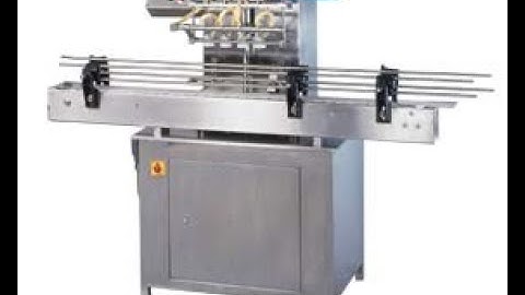 AIRWASH-100 Automatic Linear Four Head Air Jet Bottle Cleaning machine